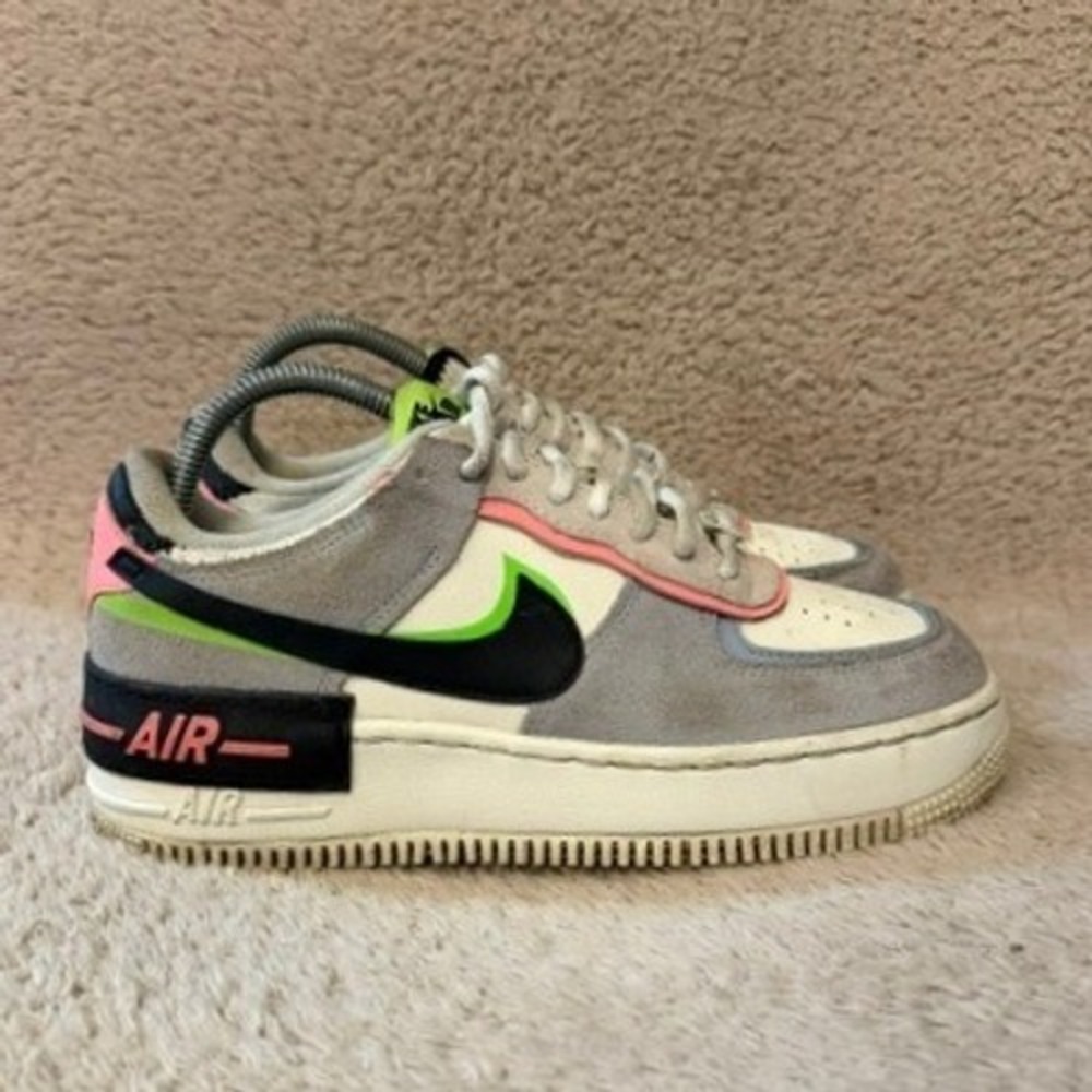 Nike Air Force 1 Shadow Spruce Aura White Pistachio Frost CU8591-101 Womens 7.5